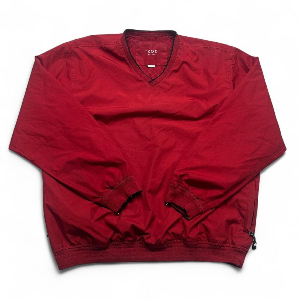 Izod red v neck golf pullover